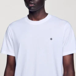 Homme SANDRO T-shirt Patch Square Cross