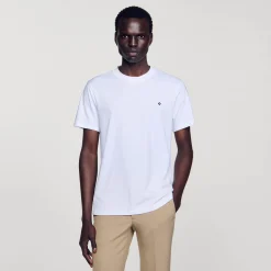 Homme SANDRO T-shirt Patch Square Cross