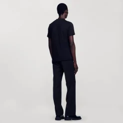 Homme SANDRO T-shirt Patch Square Cross
