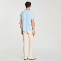 Homme SANDRO T-shirt Patch Square Cross