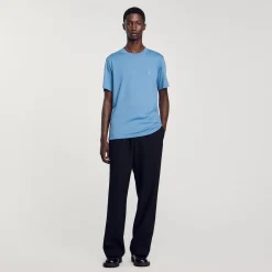 Homme SANDRO T-shirt Patch Square Cross
