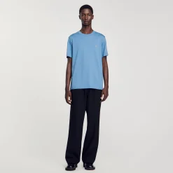Homme SANDRO T-shirt Patch Square Cross