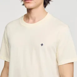 Homme SANDRO T-shirt Patch Square Cross