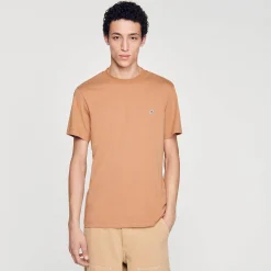 Homme SANDRO T-shirt Patch Square Cross