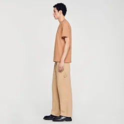 Homme SANDRO T-shirt Patch Square Cross
