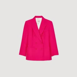 Femme SANDRO Veste à Boutonnage Croisé