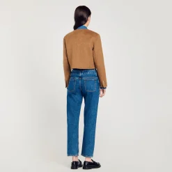 Femme SANDRO Veste Courte à Boutons