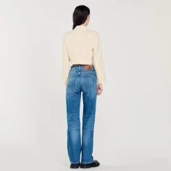 Femme SANDRO Veste Courte Boutonnée En Tweed