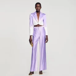 Femme SANDRO Veste Courte De Costume