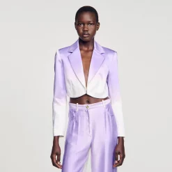 Femme SANDRO Veste Courte De Costume