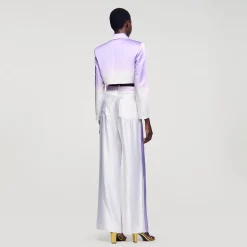 Femme SANDRO Veste Courte De Costume
