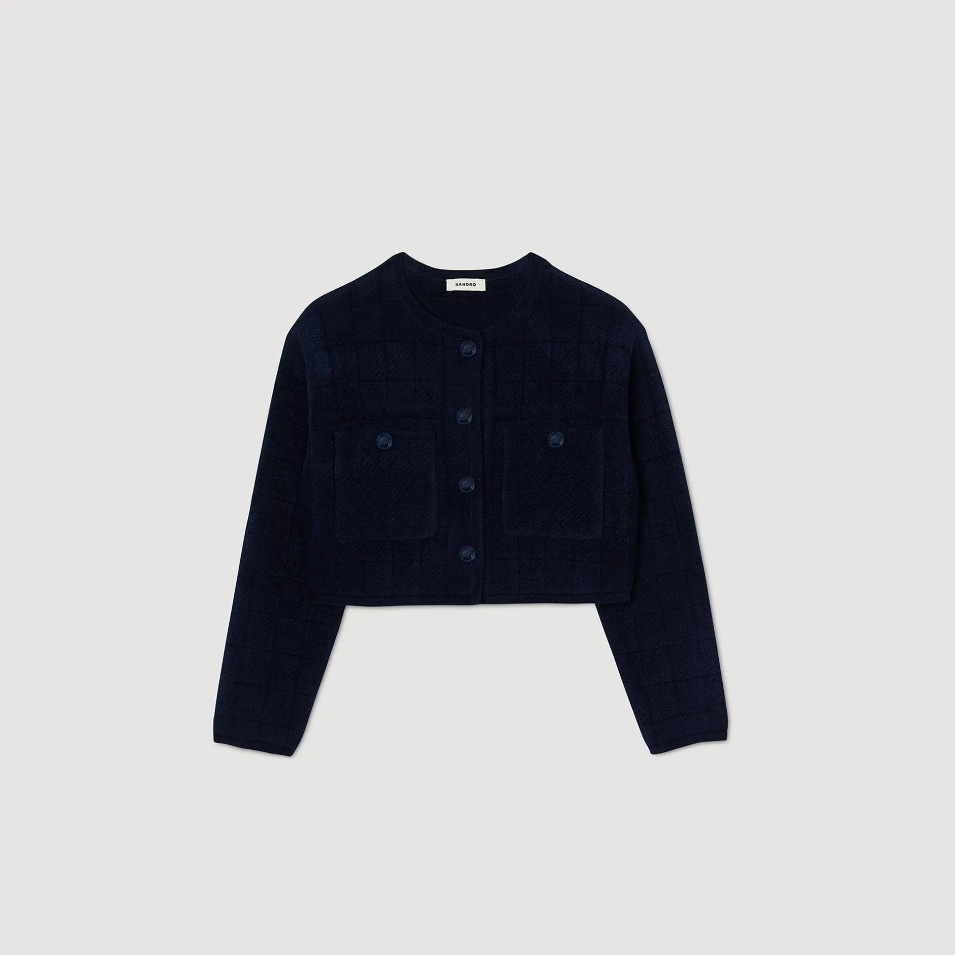 Femme SANDRO Veste Courte En Maille