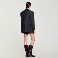 Femme SANDRO Veste De Costume à Carreaux