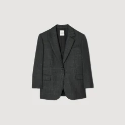 Femme SANDRO Veste De Costume à Carreaux