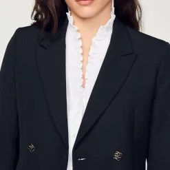 Femme SANDRO Veste De Costume à Double Boutonnage