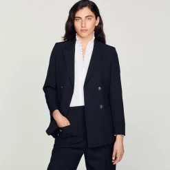 Femme SANDRO Veste De Costume à Double Boutonnage