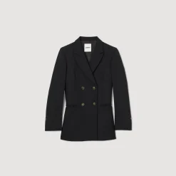 Femme SANDRO Veste De Costume à Double Boutonnage