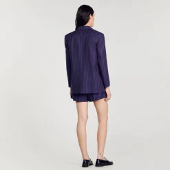 Femme SANDRO Veste De Costume à Rayures