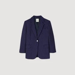 Femme SANDRO Veste De Costume à Rayures