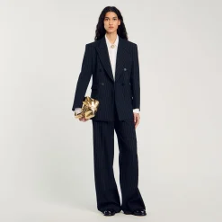 Femme SANDRO Veste De Costume à Rayures