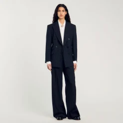 Femme SANDRO Veste De Costume à Rayures