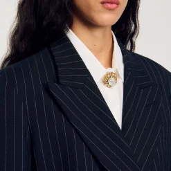 Femme SANDRO Veste De Costume à Rayures