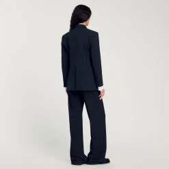 Femme SANDRO Veste De Costume à Rayures