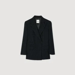 Femme SANDRO Veste De Costume à Rayures