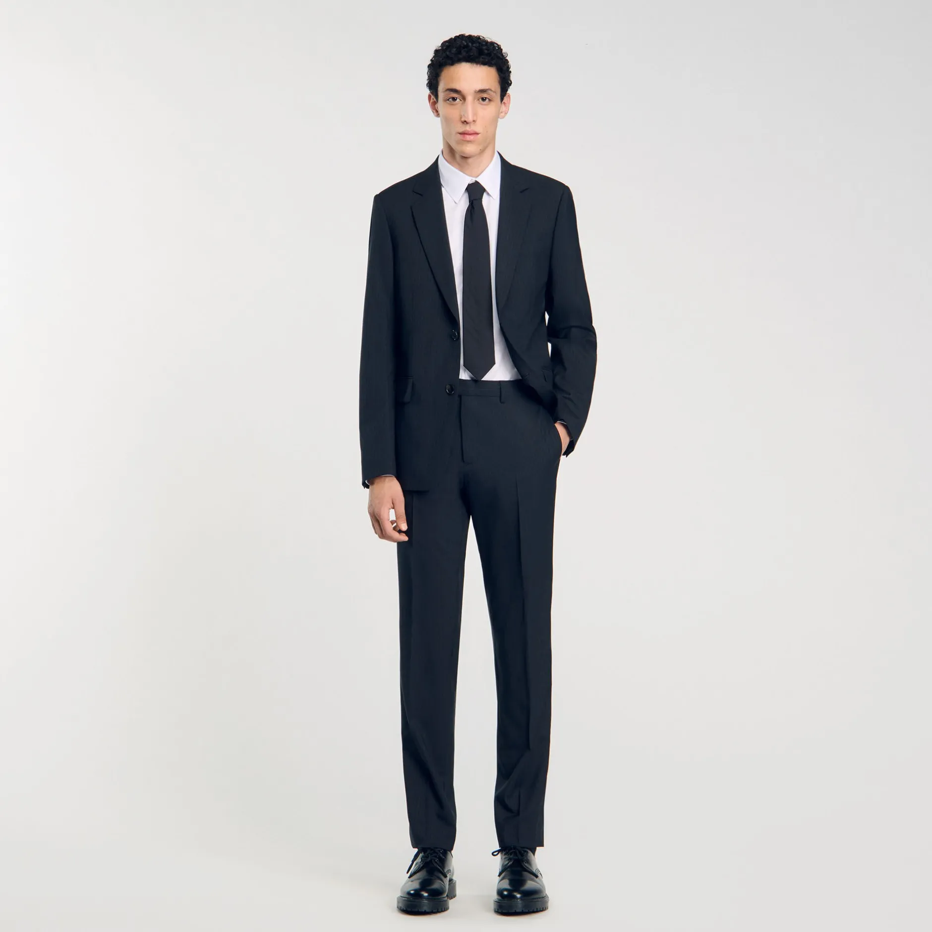 Homme SANDRO Veste De Costume à Rayures