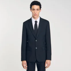 Homme SANDRO Veste De Costume à Rayures