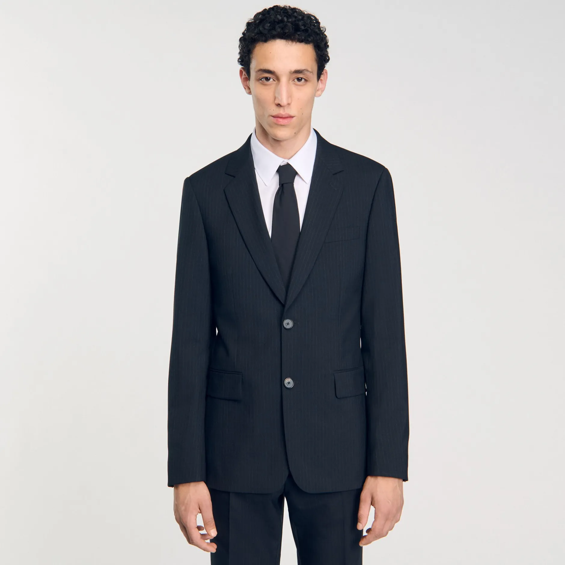 Homme SANDRO Veste De Costume à Rayures