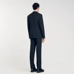 Homme SANDRO Veste De Costume à Rayures