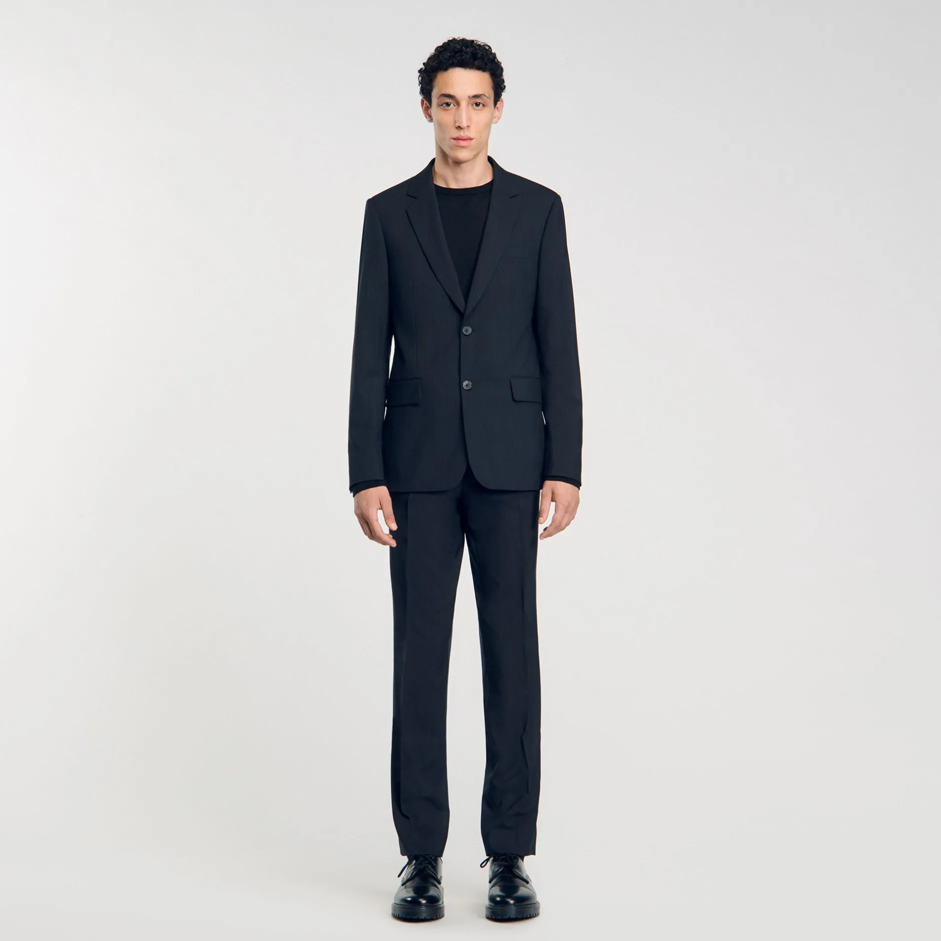 Homme SANDRO Veste De Costume à Rayures