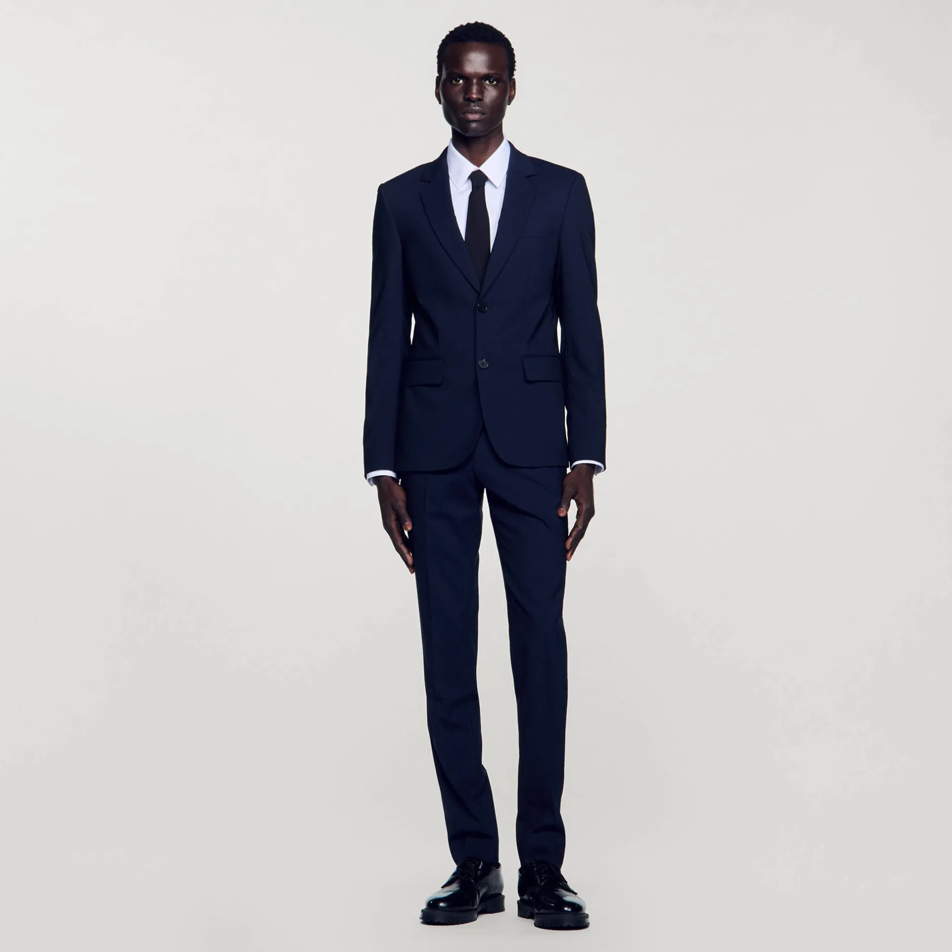Homme SANDRO Veste De Costume Classique En Laine
