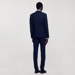 Homme SANDRO Veste De Costume Classique En Laine