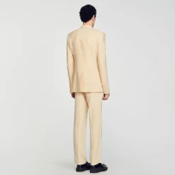 Homme SANDRO Veste De Costume Croisée