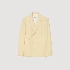 Homme SANDRO Veste De Costume Croisée