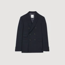 Homme SANDRO Veste De Costume Croisée