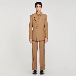 Homme SANDRO Veste De Costume Croisée