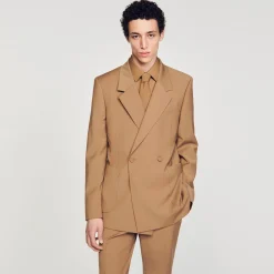 Homme SANDRO Veste De Costume Croisée
