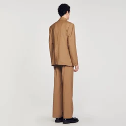 Homme SANDRO Veste De Costume Croisée