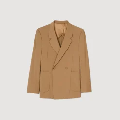 Homme SANDRO Veste De Costume Croisée