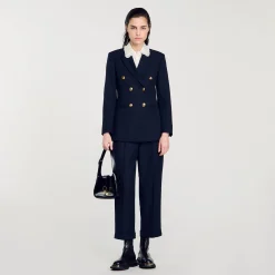 Femme SANDRO Veste De Costume Double Boutonnage