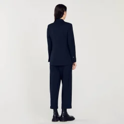 Femme SANDRO Veste De Costume Double Boutonnage