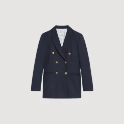 Femme SANDRO Veste De Costume Double Boutonnage