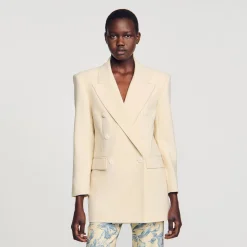 Femme SANDRO Veste De Costume Double Boutonnage