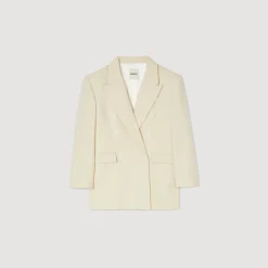 Femme SANDRO Veste De Costume Double Boutonnage