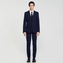 Homme SANDRO Veste De Costume En Jersey