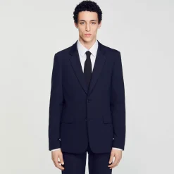Homme SANDRO Veste De Costume En Jersey
