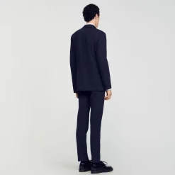 Homme SANDRO Veste De Costume En Jersey